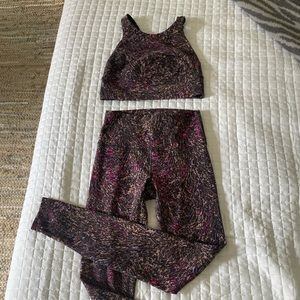 Two piece Lululemon size 6 pants & bra